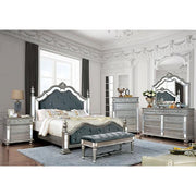 Azha Silver/Gray Cal.King & Queen Bed - R&R Furniture Gallery (Fountain Valley, CA)