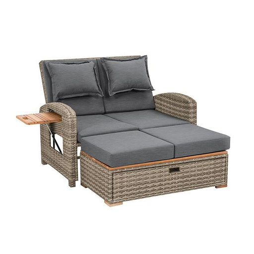 Bahia Tobago Reclining Chaise Lounge Brown & Gray - R&R Furniture Gallery (Fountain Valley, CA)