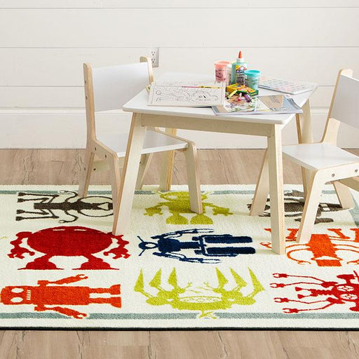 BARON 5' X 8', Area Rug, Robots, Multi/Ivory - R&R Furniture Gallery (Fountain Valley, CA)
