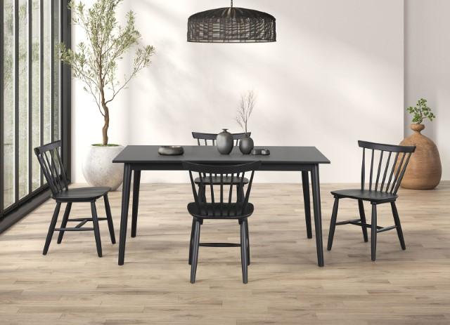 Beale Dining Table Walnut & Black - R&R Furniture Gallery (Fountain Valley, CA)
