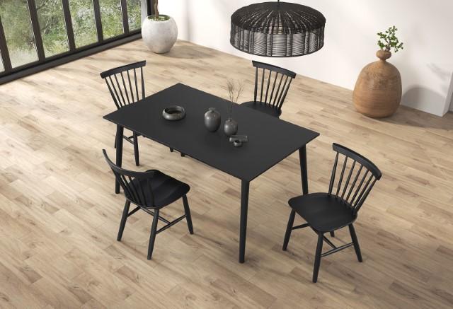 Beale Dining Table Walnut & Black - R&R Furniture Gallery (Fountain Valley, CA)