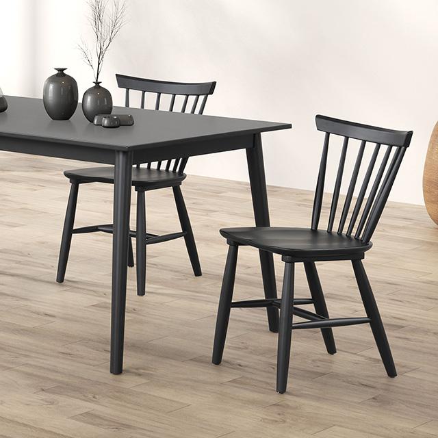 Beale Dining Table Walnut & Black - R&R Furniture Gallery (Fountain Valley, CA)