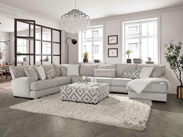 HERMISTON Ottoman, Gray - R&R Furniture Gallery (Fountain Valley, CA)