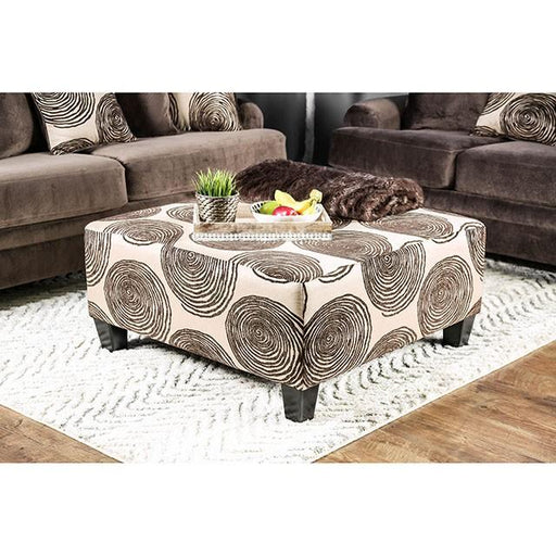 Bonaventura Brown Ottoman - R&R Furniture Gallery (Fountain Valley, CA)