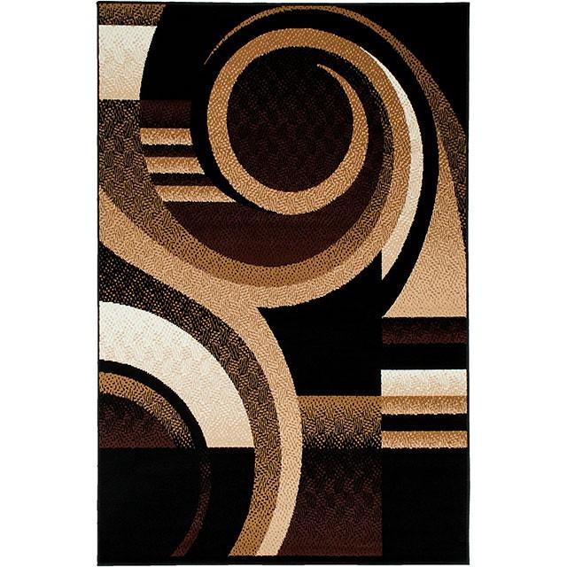 Blitar Brown Black, Brown Cream, & Gray 5' X 7' Area Rug - R&R Furniture Gallery (Fountain Valley, CA)