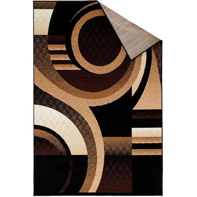Blitar Brown Black, Brown Cream, & Gray 5' X 7' Area Rug - R&R Furniture Gallery (Fountain Valley, CA)