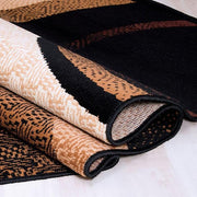 Blitar Brown Black, Brown Cream, & Gray 5' X 7' Area Rug - R&R Furniture Gallery (Fountain Valley, CA)
