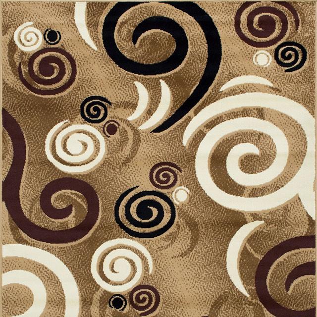 Blitar Brown Black, Brown Cream, & Gray 5' X 7' Area Rug - R&R Furniture Gallery (Fountain Valley, CA)