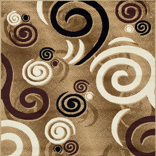 Blitar Brown Black, Brown Cream, & Gray 5' X 7' Area Rug - R&R Furniture Gallery (Fountain Valley, CA)