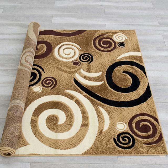 Blitar Brown Black, Brown Cream, & Gray 5' X 7' Area Rug - R&R Furniture Gallery (Fountain Valley, CA)