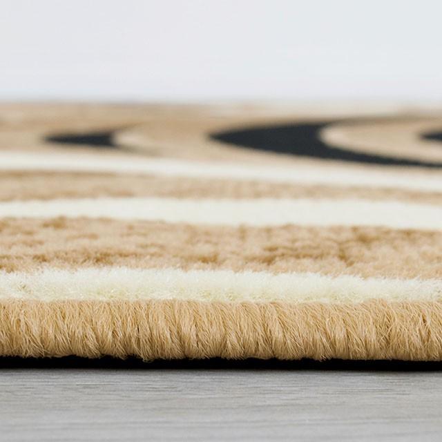 Blitar Brown Black, Brown Cream, & Gray 5' X 7' Area Rug - R&R Furniture Gallery (Fountain Valley, CA)
