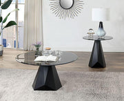 BISHOP End Table, Black/Gray - R&R Furniture Gallery (Fountain Valley, CA)