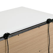 BIRSFELDEN Night Stand w/ USB, White - R&R Furniture Gallery (Fountain Valley, CA)
