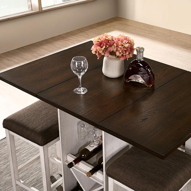 BINGHAM Counter Ht. Table w/ 2 x 15" Leaves - R&R Furniture Gallery (Fountain Valley, CA)