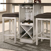 BINGHAM Counter Ht. Table w/ 2 x 15" Leaves - R&R Furniture Gallery (Fountain Valley, CA)