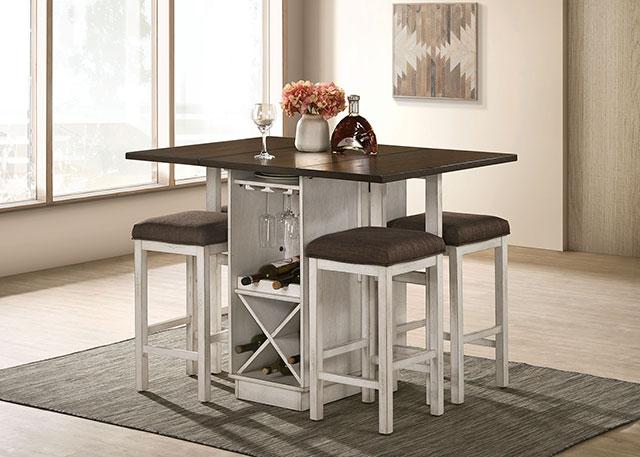 Bingham 5 Pc Counter Ht Table Set - R&R Furniture Gallery (Fountain Valley, CA)