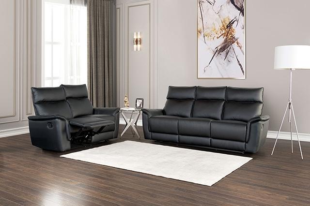 Bienne Recliner Chair White & Black - R&R Furniture Gallery (Fountain Valley, CA)