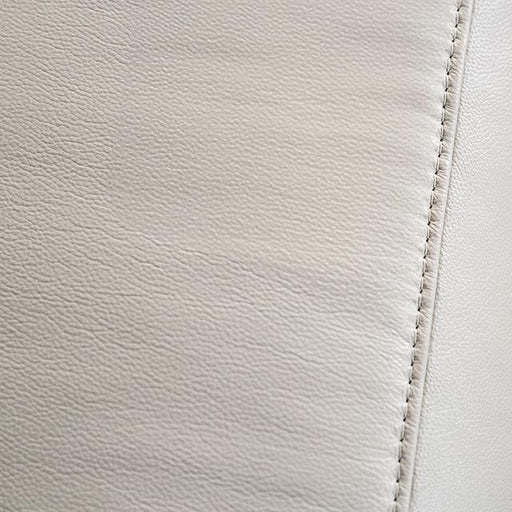 Bienne Loveseat Manual Recliner White & Black - R&R Furniture Gallery (Fountain Valley, CA)