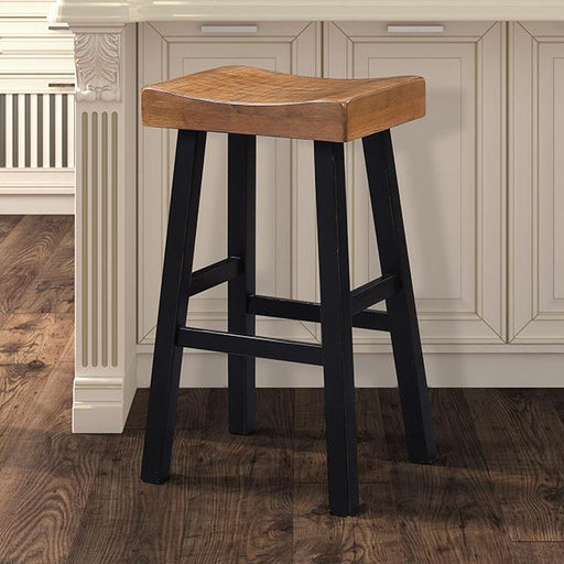 Biasca 29" Stool (2/CTN) White, Brown, & Black - R&R Furniture Gallery (Fountain Valley, CA)