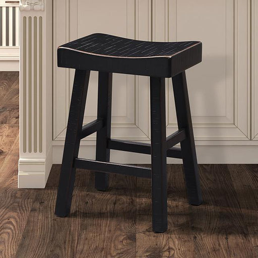 Biasca 24" Stool (2/CTN) White, Brown, & Black - R&R Furniture Gallery (Fountain Valley, CA)
