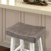 Biasca 29" Stool (2/CTN) White, Brown, & Black - R&R Furniture Gallery (Fountain Valley, CA)