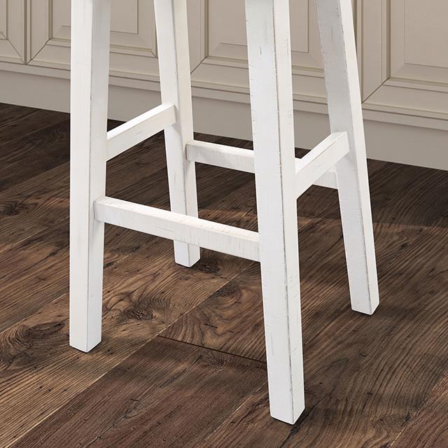 Biasca 29" Stool (2/CTN) White, Brown, & Black - R&R Furniture Gallery (Fountain Valley, CA)