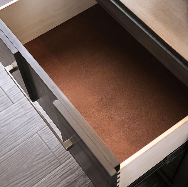 Berenice Espresso Night Stand White, Gray, & Espresso - R&R Furniture Gallery (Fountain Valley, CA)