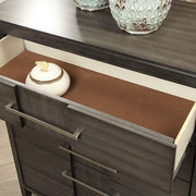 Berenice Espresso Night Stand White, Gray, & Espresso - R&R Furniture Gallery (Fountain Valley, CA)