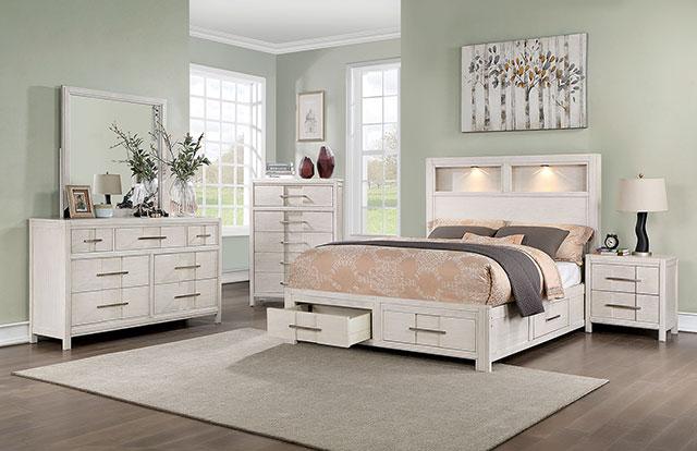 Berenice Dresser White, Gray, & Espresso - R&R Furniture Gallery (Fountain Valley, CA)