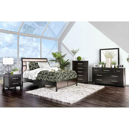 Berenice Espresso Night Stand White, Gray, & Espresso - R&R Furniture Gallery (Fountain Valley, CA)
