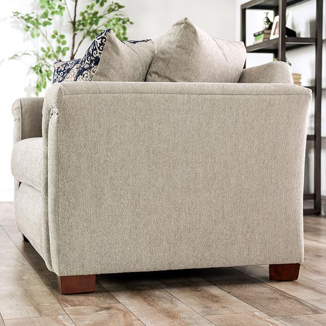 BELSIZE Sofa, Beige/Navy - R&R Furniture Gallery (Fountain Valley, CA)