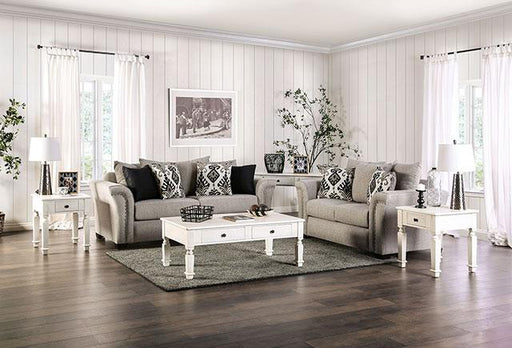 BELSIZE Loveseat Grey, Beige, & Choclate - R&R Furniture Gallery (Fountain Valley, CA)