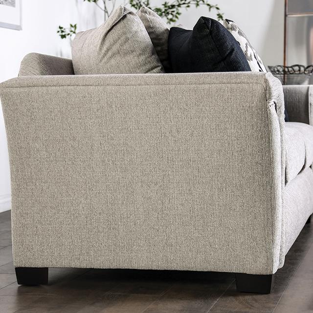 BELSIZE Loveseat Grey, Beige, & Choclate - R&R Furniture Gallery (Fountain Valley, CA)