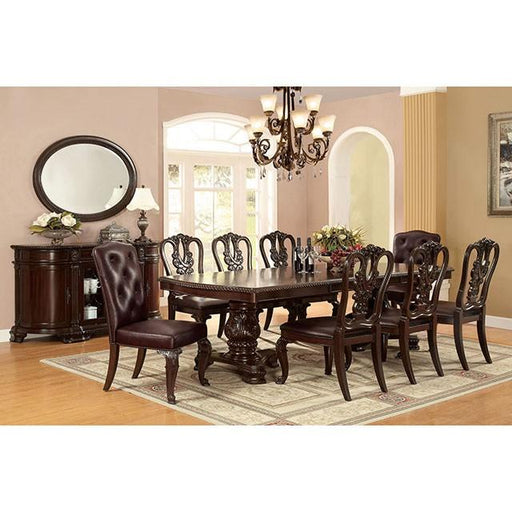 Bellagio Brown Cherry Dining Table w/ 2 Leaves - R&R Furniture Gallery (Fountain Valley, CA)