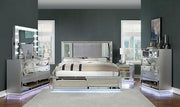 BELLADONNA Dresser w/ LED, Silver - R&R Furniture Gallery (Fountain Valley, CA)