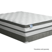 SIDDALEE White/Gray 16" Euro Pillow Top Mattress, Queen - R&R Furniture Gallery (Fountain Valley, CA)