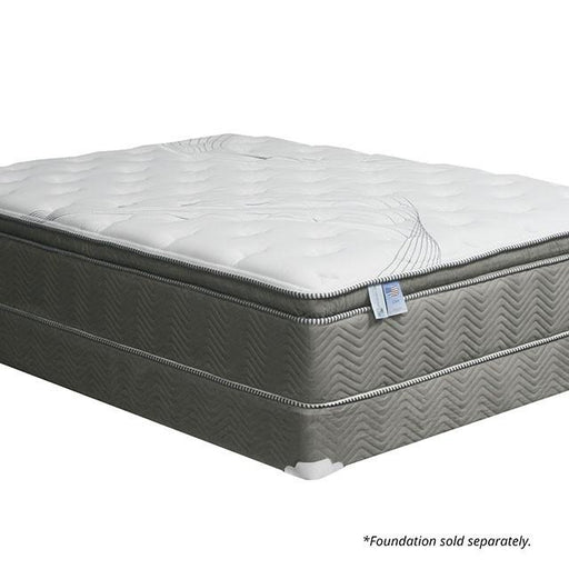STORMIN White/Gray 13" Euro Pillow Top Mattress, Queen - R&R Furniture Gallery (Fountain Valley, CA)
