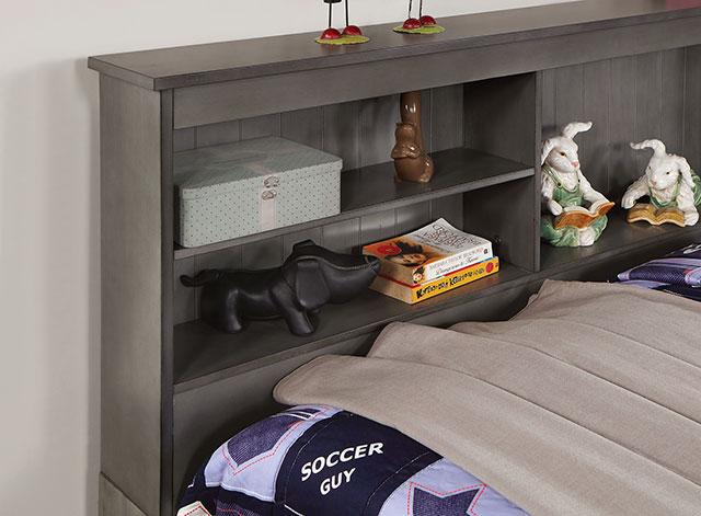 TIBALT Twin DayBed w/ Trundle, Dark Gray - R&R Furniture Gallery (Fountain Valley, CA)