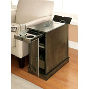 LILITH I Cherry Side Table w/ USB - R&R Furniture Gallery (Fountain Valley, CA)