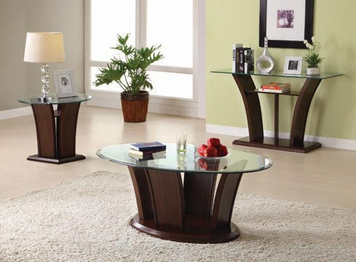 MANHATTAN IV Brown Cherry Coffee Table, Brown Cherry - R&R Furniture Gallery (Fountain Valley, CA)