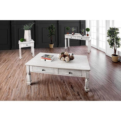 Joliet Antique White End Table - R&R Furniture Gallery (Fountain Valley, CA)