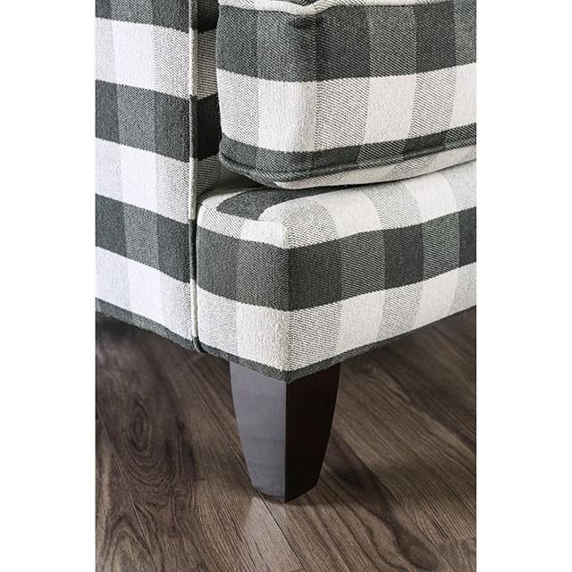 Patricia Ivory/Black Stripe Chair - R&R Furniture Gallery (Fountain Valley, CA)