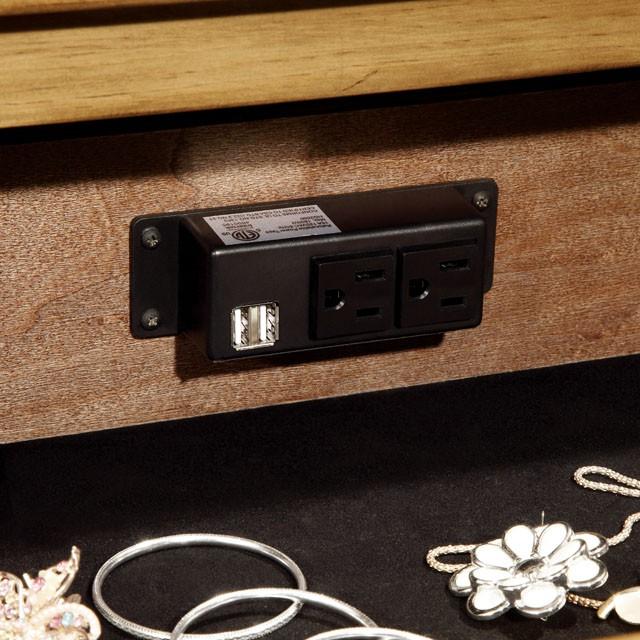 PIONEER Weathered Elm Night Stand - R&R Furniture Gallery (Fountain Valley, CA)