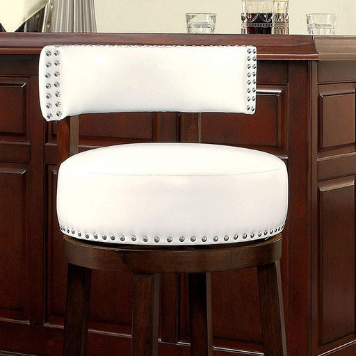 SHIRLEY Dark Oak/White 29" Bar Stool - R&R Furniture Gallery (Fountain Valley, CA)