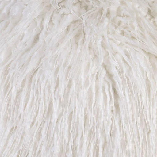 Sheri White 20" X 20" Pillow, Shaggy White (2/CTN) - R&R Furniture Gallery (Fountain Valley, CA)