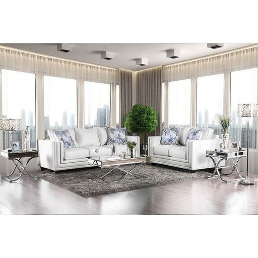Ilse Off-White/Blue Sofa - R&R Furniture Gallery (Fountain Valley, CA)