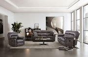 JOSIAS Sofa, Dark Gray Leatherette - R&R Furniture Gallery (Fountain Valley, CA)