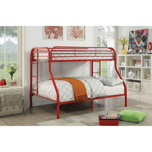 Opal Red Twin/Full Bunk Bed - R&R Furniture Gallery (Fountain Valley, CA)