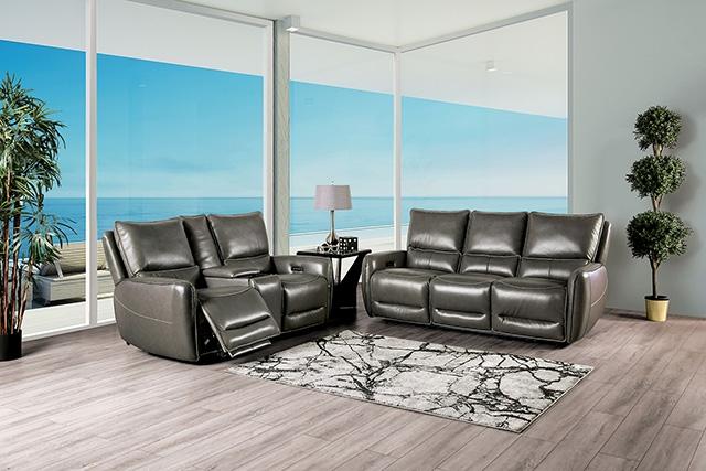 PHINEAS Power Sofa, Gray - R&R Furniture Gallery (Fountain Valley, CA)