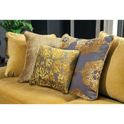 Viscontti Gold/Gray Sofa, Gold - R&R Furniture Gallery (Fountain Valley, CA)
